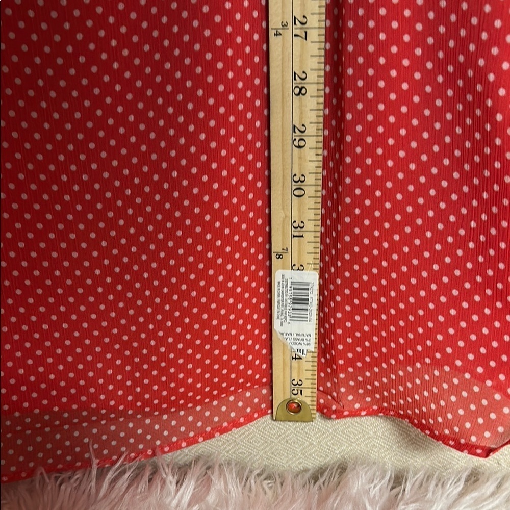 Three Eighty Two Red Polka Dot flowy dress - Picture 7 of 11